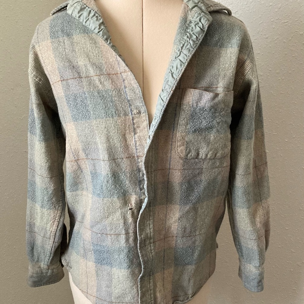 100% wool flannel sweater